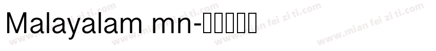 Malayalam mn字体转换